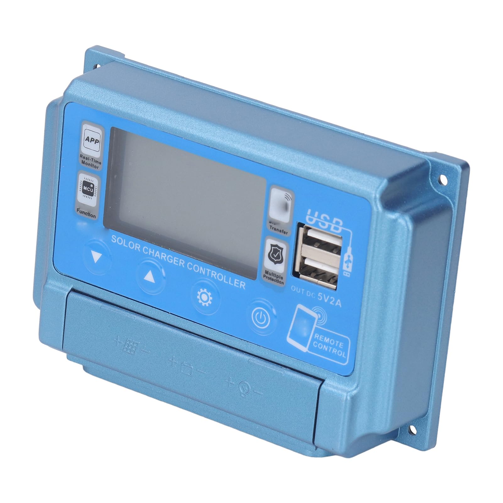 MPPT - Regolatore di ricarica solare, con Bluetooth, telecomando per pannello solare, 12 V/24 V/36 V/48 V/60 V (40 A)