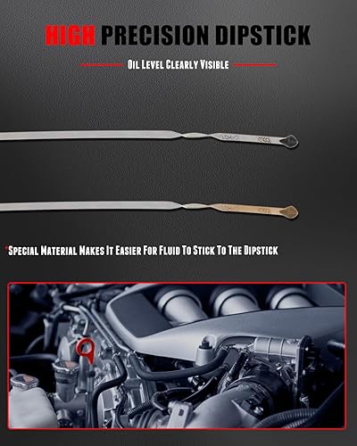 Miniatura 135 de CCIYU L3G6-10-450F - Varilla de aceite de motor de repuesto para Mazda 3 2012-2015 para Mazda 5 2011-2013 para Mazda 6 2010-2012 para Mazda CX-7 Dip