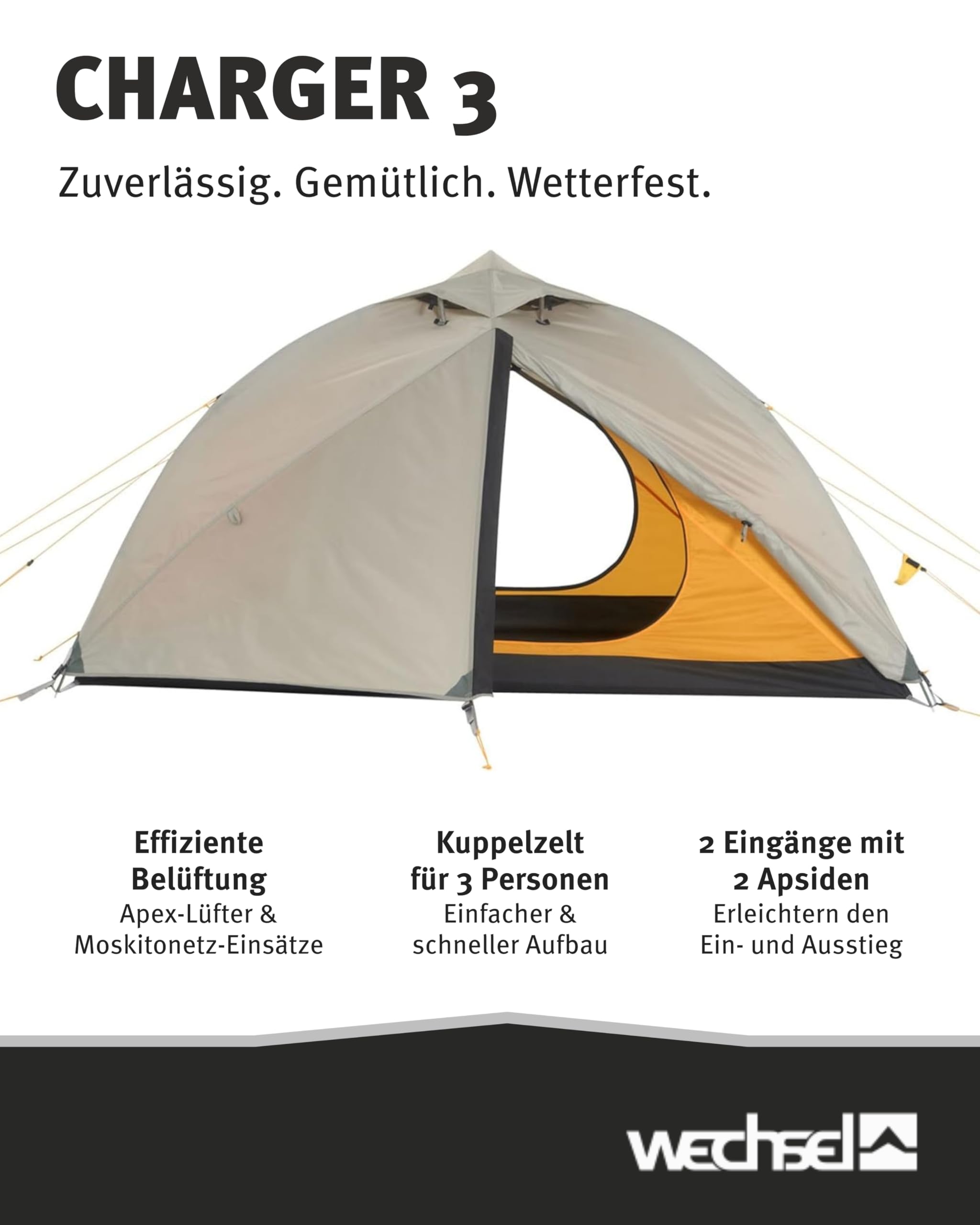 kuppelzelt wechsel charger Trekkingzelt 3 I für 3 Personen I schnell aufbaubares 3-Personen-Zelt I kompakt & transportabel I ideales Outdoor-Zelt für Camping, Wandern & Radreisen Sport & Freizeit Dachzelte: So funktioniert Urlaub 정통 한국 식품 Abmessungen:31.6/400mm