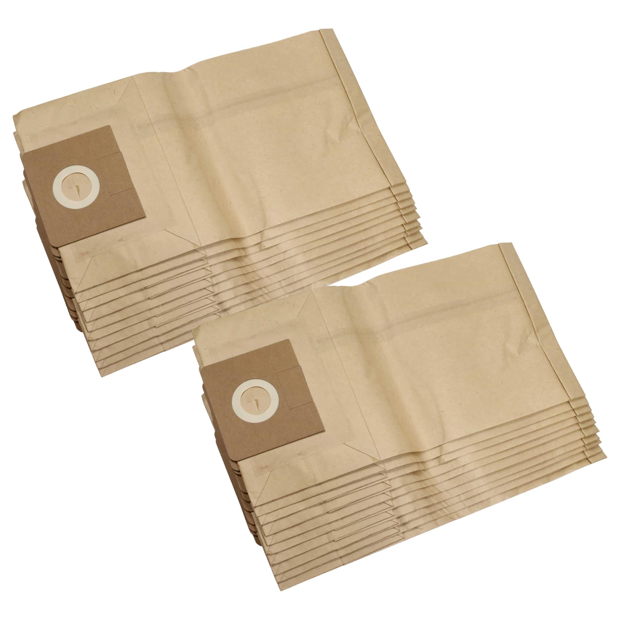 vhbw 20x sacchetti compatibile con Kärcher NT 361 Eco TEA/Eco MA, NT 361 Eco/Eco TE/Eco M, NTZ 361 aspirapolvere - in carta, marrone