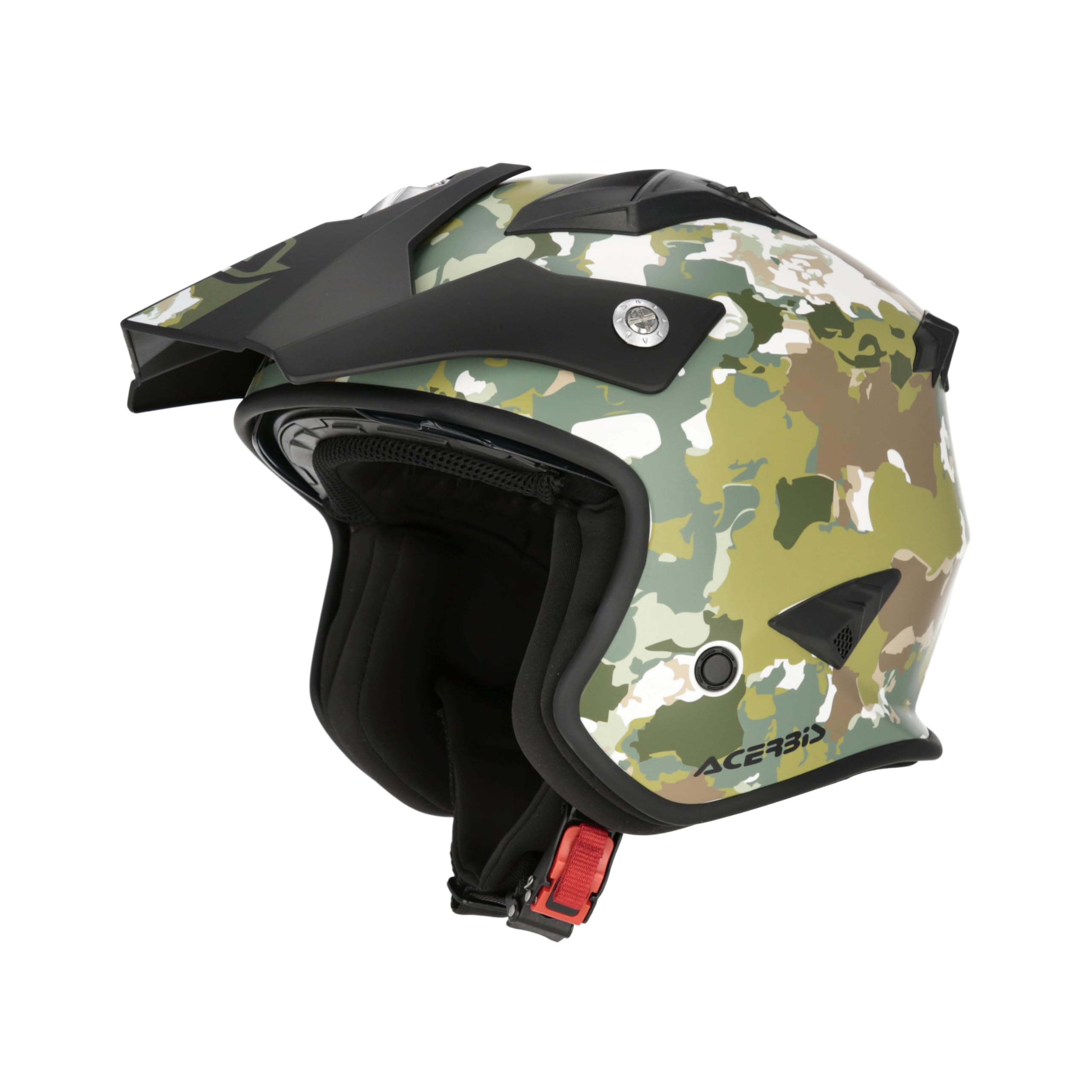 Casco Acerbis Helmet Jet Aria Trial 22.06 Camuflaje Verde Talla L