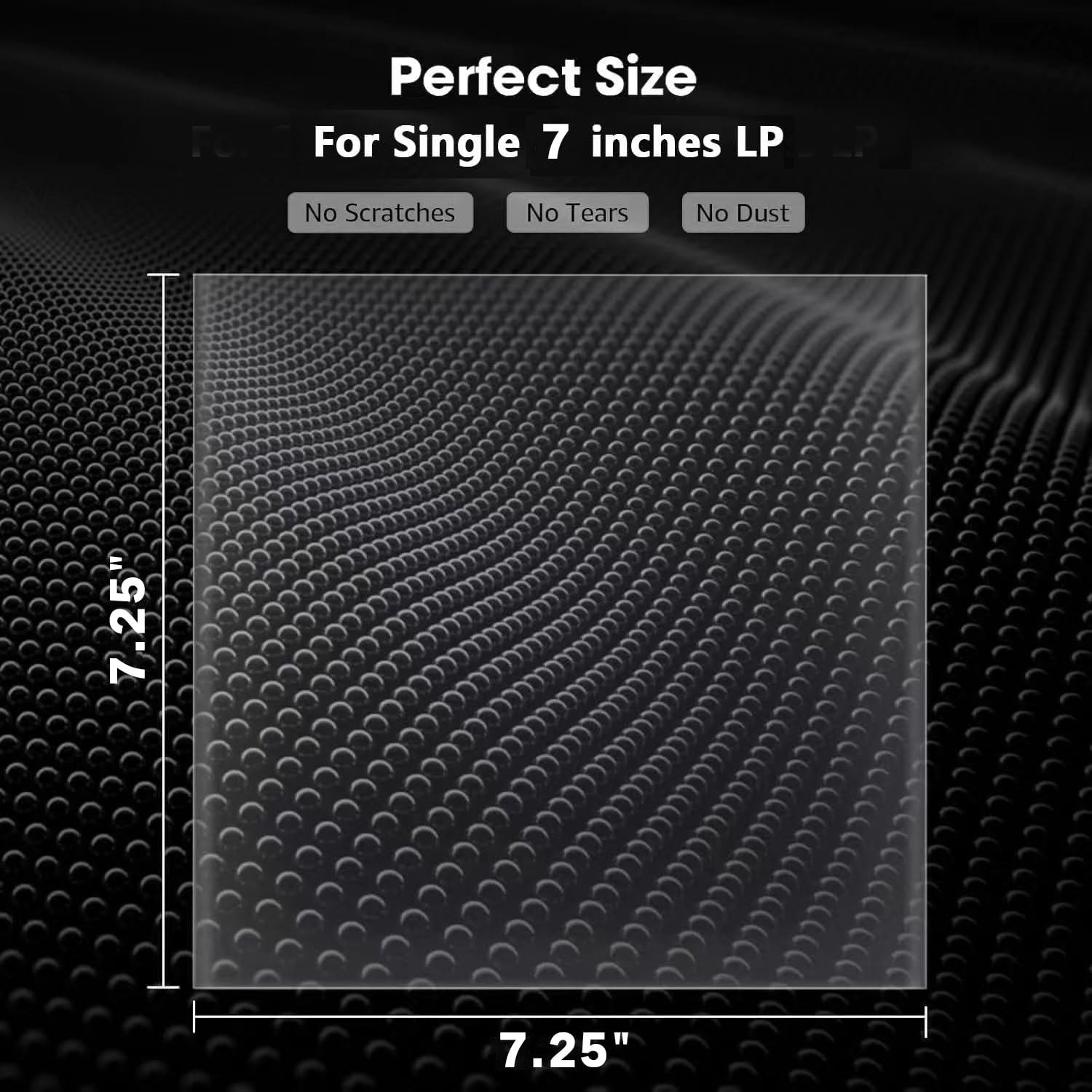 POJSIO 100 Pz. Buste Vinili 45 Giri Esterne 7 Pollici,Custodia Vinile 45 Giri Cover Vinili 45 Giris Trasparenti Per Singoli LP/7” Dischi,Buste Vinile 45 Giris Protezione Polipropilene Copertine