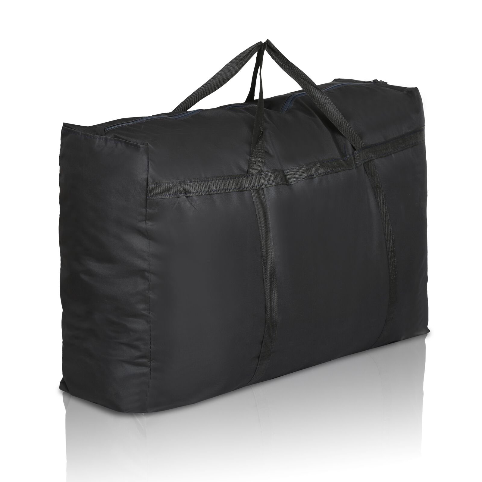 Torba do przechowywania kołder i poduszek 600D Oxford, torba do noszenia pościeli lub nakładek na materac, z zamkiem błyskawicznym i uchwytem (90L x 24W x 58H)