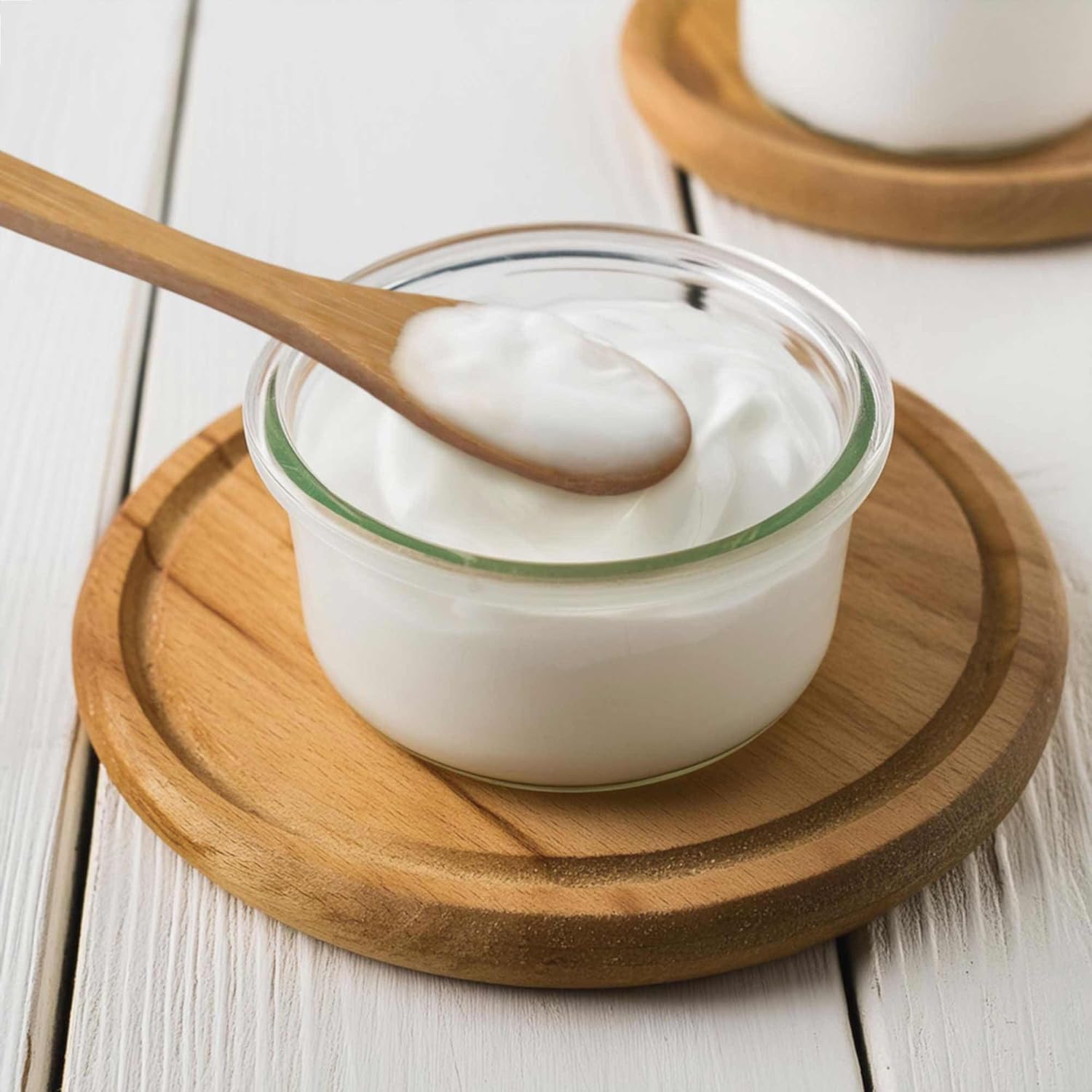 BambooMN 8インチ 再利用可能 ソリッドバンブー 標準ディナースプーン ダイニング食器 キッチン用品 100本