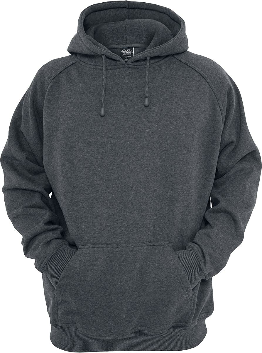 Urban Classics Men's Blank Hoody Jumper, Charcoal, M