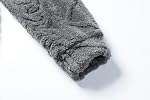 Broderie lettre homme Textured Hoodie,Casual Mode Streetwear Sweatshirt à capuche pour Printemps Automne