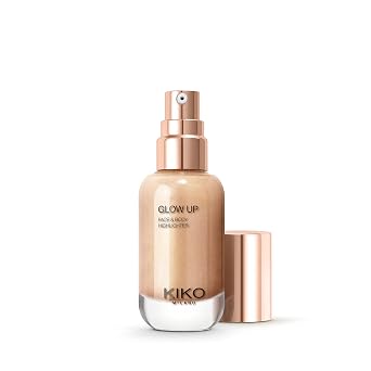 KIKO Milano Glow Up Face and Body Highlighter | مقاوم للنقل مع تشطيب معدني