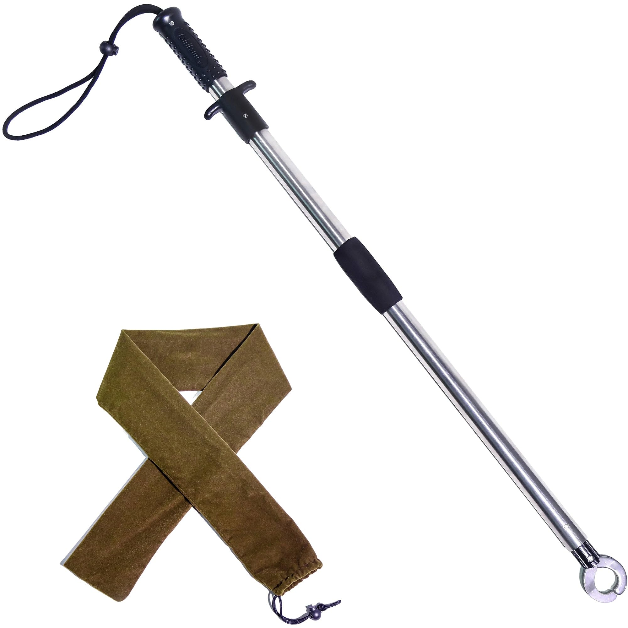Fischlippengreifer, 80 cm, Fischgreifer, Ausrüstung, Boot, Angelzubehör, große Spiele und scharfe Arten, Angelgeschenke für Angler (schwarz)
