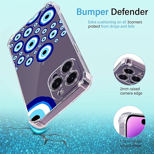 Vista 122 de Roemary Buffertech - Funda protectora para iPhone 13 Pro Max con diseño Golden Retriever, diseño de arcoíris con protector de pantalla