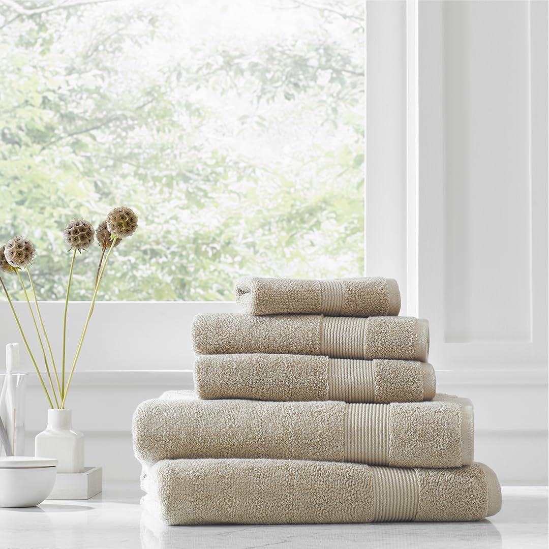 Organic Cotton Classic Towels - Light Taupe - 2 Bath Sheets