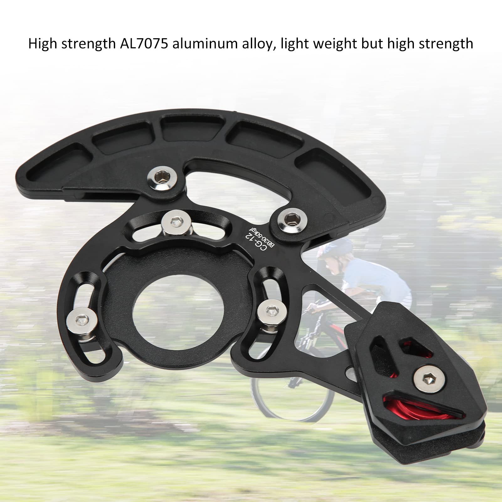 Guidacatena per Bici, Protezione Catena per Bici in Lega di Alluminio e Nylon, Catcher Guida Catena Leggero, Paracatena di Ricambio per Bici per Ciclismo