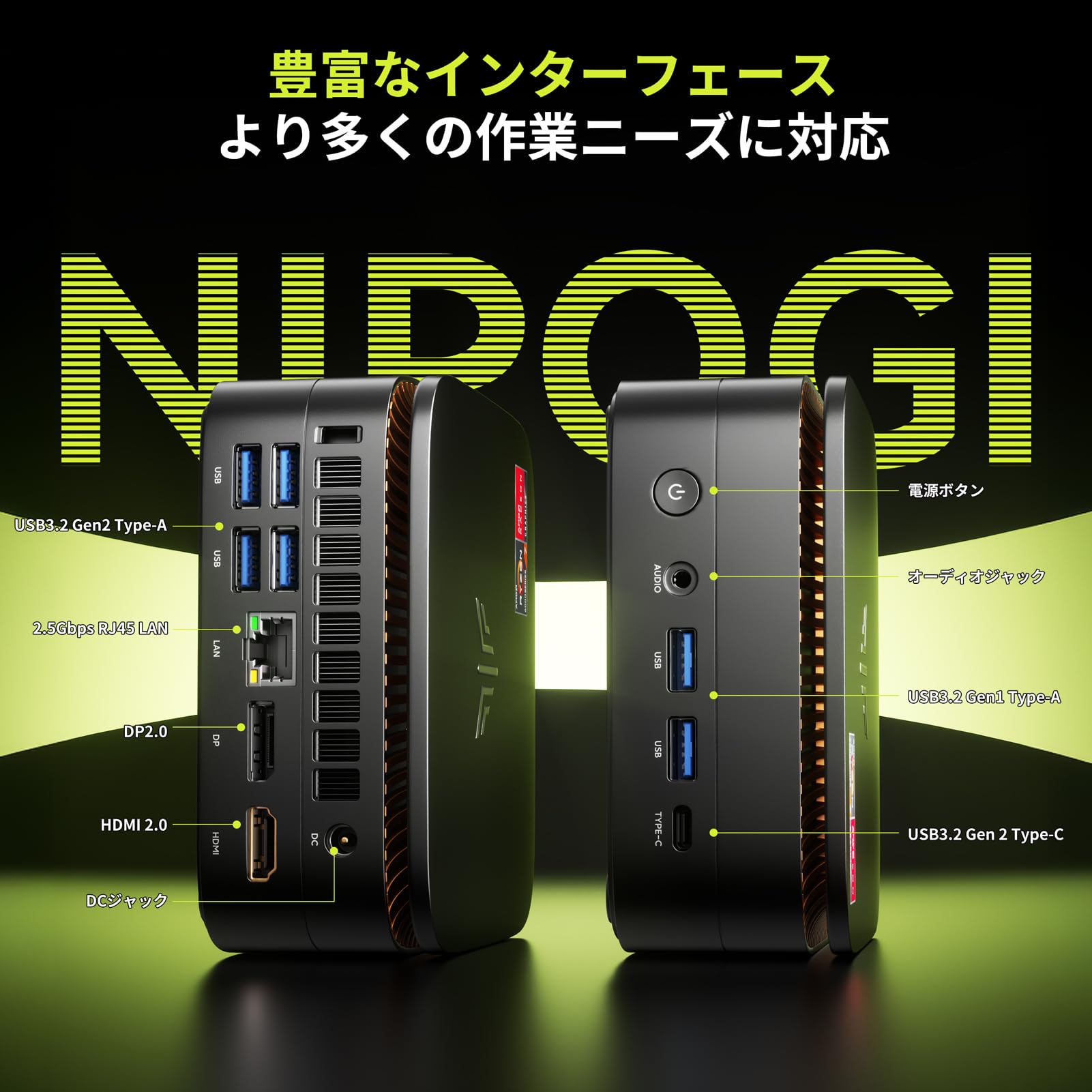 Amazon.co.jp: ミニPC【AMD Ryzen 7 PRO 7735HS 24GB+512GB】最大4.75