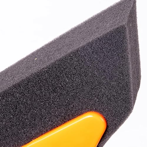 Brillà sco02825 a Besen eufelia Frottee, Schwarz/Orange, 16 x 33.5 x 4.5 cm