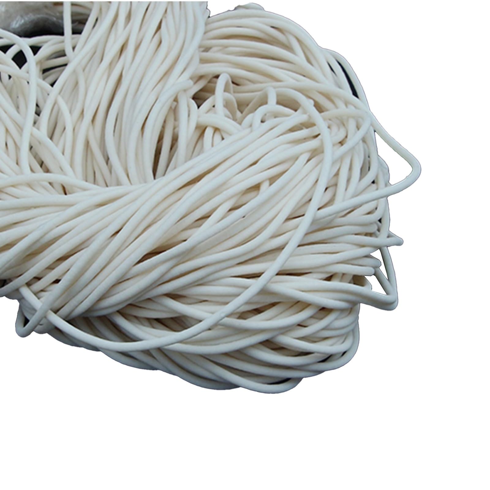 FUWQEPA 10M Round Silicone Rubber Foam Cord, 1-8mm O Ring Line Damper Waterproof Foamed Silicone Rubber Seal Strip(1.2mm)