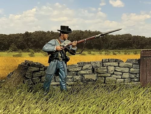 Miniatura 2 de W. Britain Guerra Civil Americana 31379 Infantería Confederada avanzando con Rifle 1:30 Escala Metal