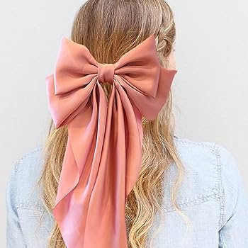 Amazon.com: Hair Bows for Women, 2 pcs Big Silky Satin Bow