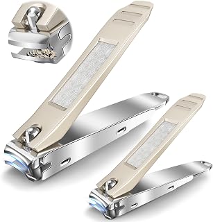 Professional Stainless Steel Nail and Toe Clipper Set with Catcher