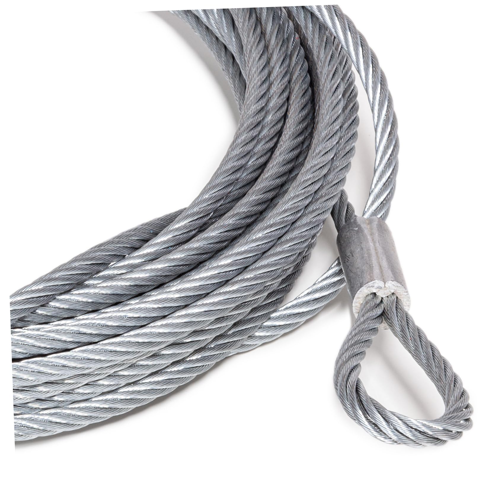 KICHOUSE 100 Pcs Cable Crimps Silver Cable Collar Cable Clip Wire Sleeves