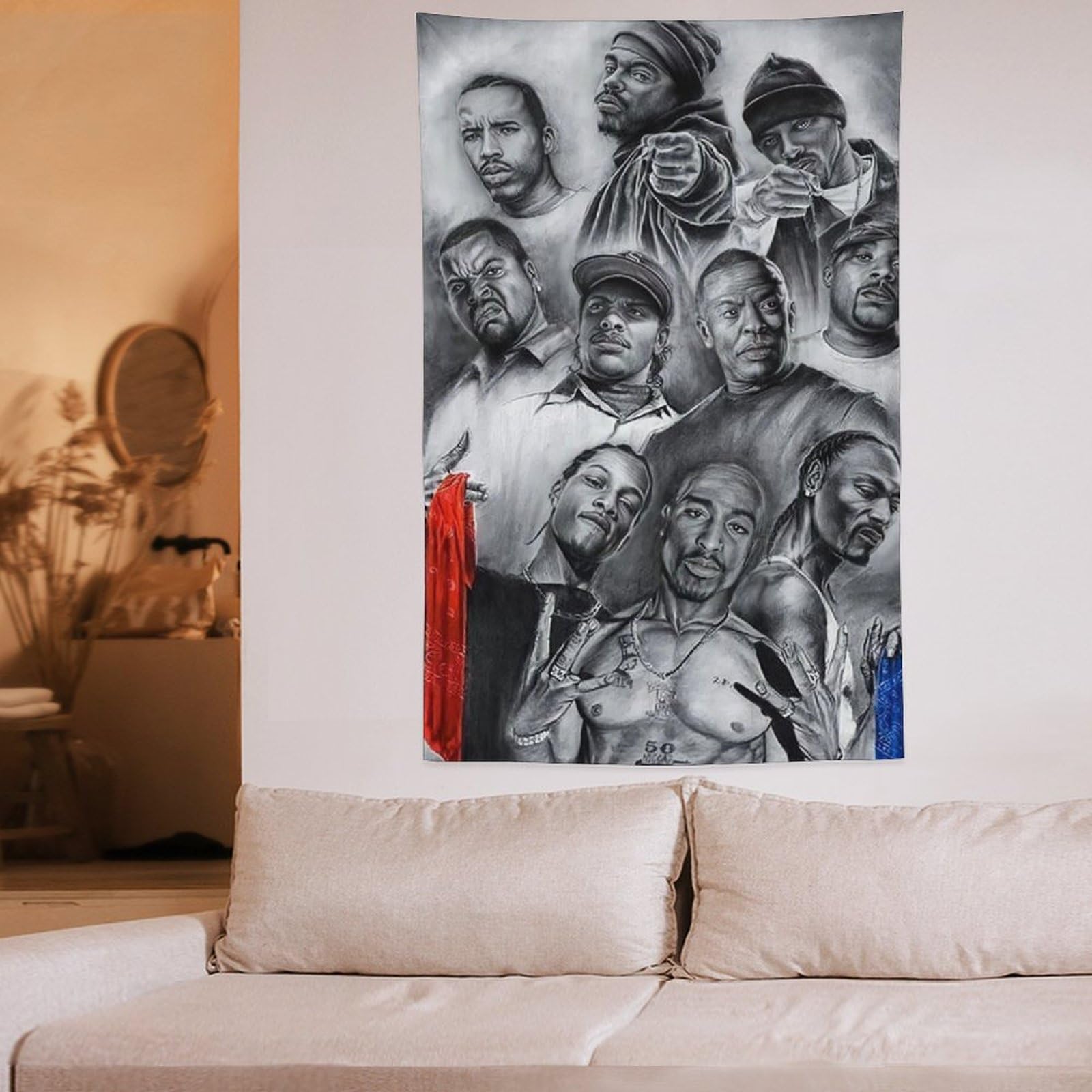 Poster da parete con cantante rap hip hop e stelle (29), decorazione per la casa, decorazione per la casa, 152,4 x 228,6 cm