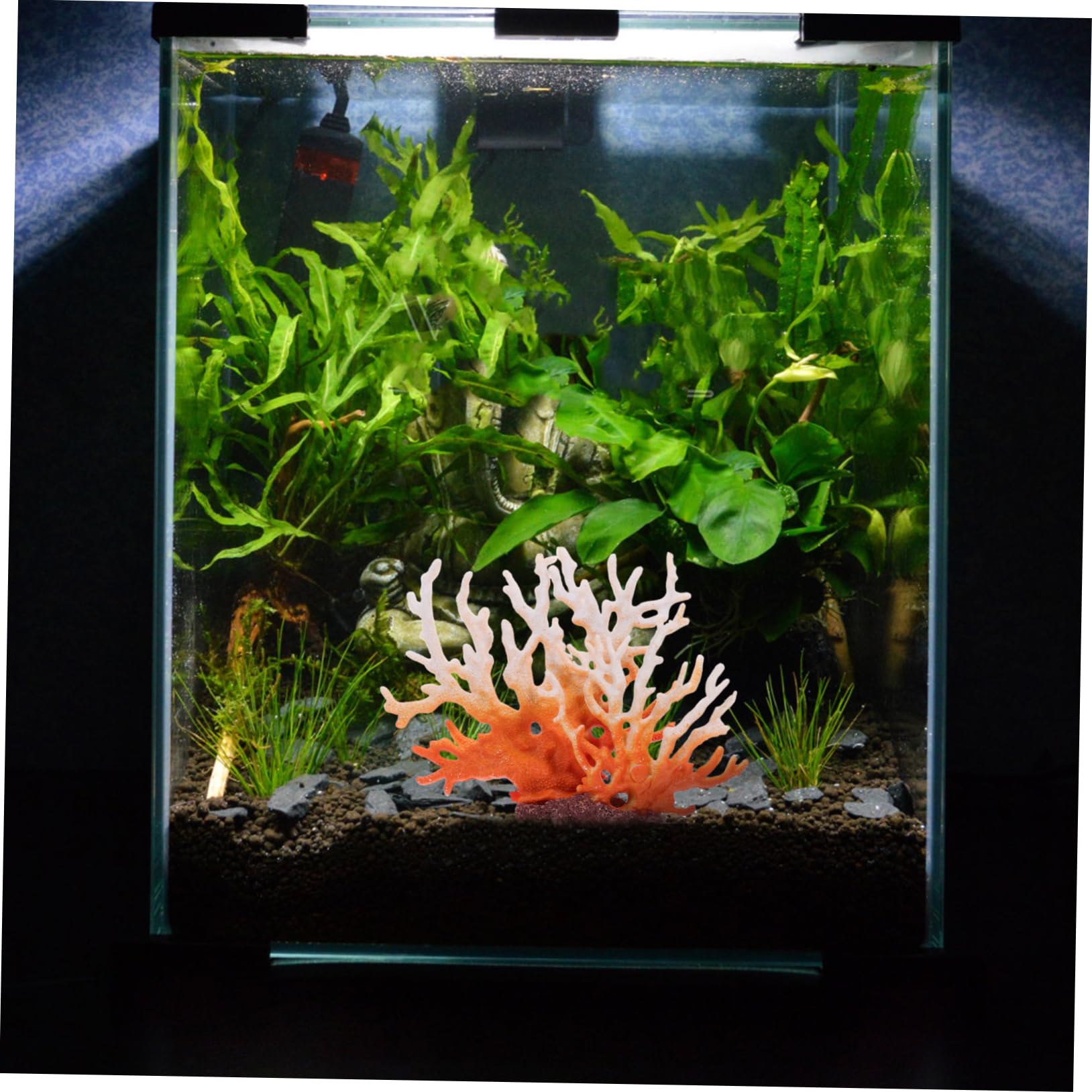 Amazon.co.jp: minkissy 水槽のサンゴの装飾品 水族館の植物の装飾