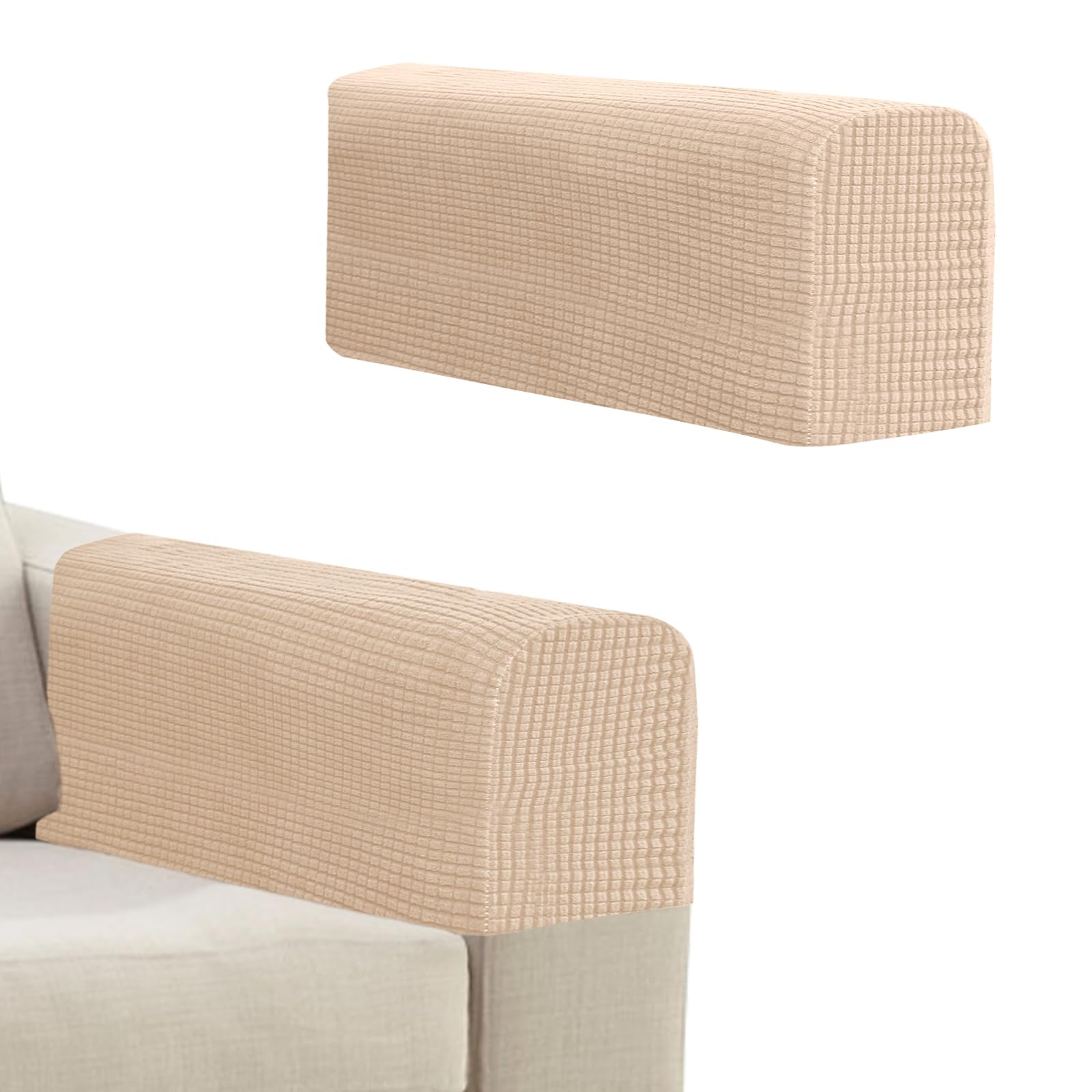 Niuoppy 2Pcs Armchair Covers Protectors Slipcover, Sofa Arm Covers Anti-Slip