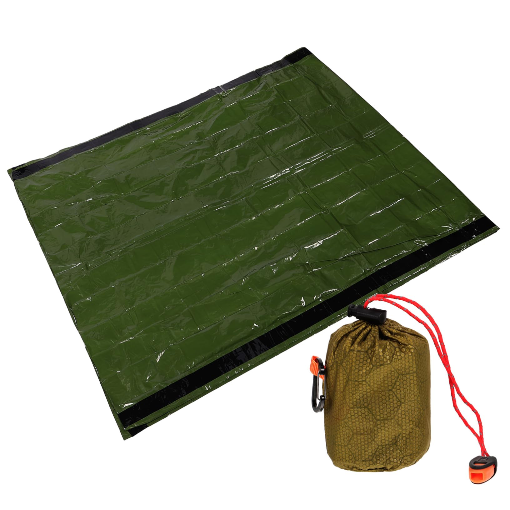 TOYANDONA Saco De Dormir De Emergencia Cálido Ligero para Viajes para Adultos para Acampar Compacto Frío Equipo De Senderismo Mantas Térmicas De Emergencia Película De Aluminio