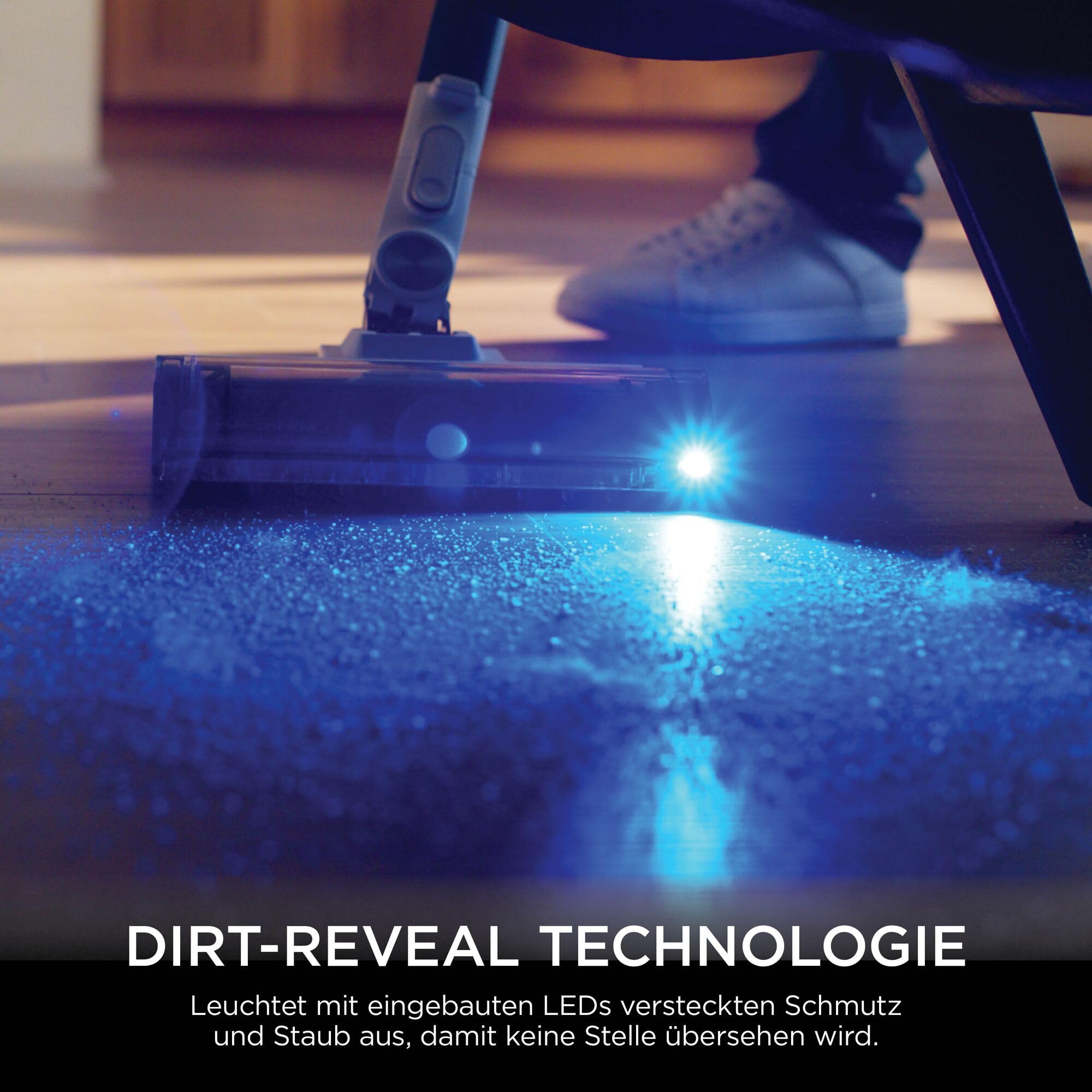 Shark PowerPro Akku-Staubsauger freistehend, bis 50 Min. Laufzeit, kabellos, beutellos, für Tierhaare, Allergiker, Teppich und Hartböden, mit LED-Licht und Knickgelenk-Rohr, IZ370EU