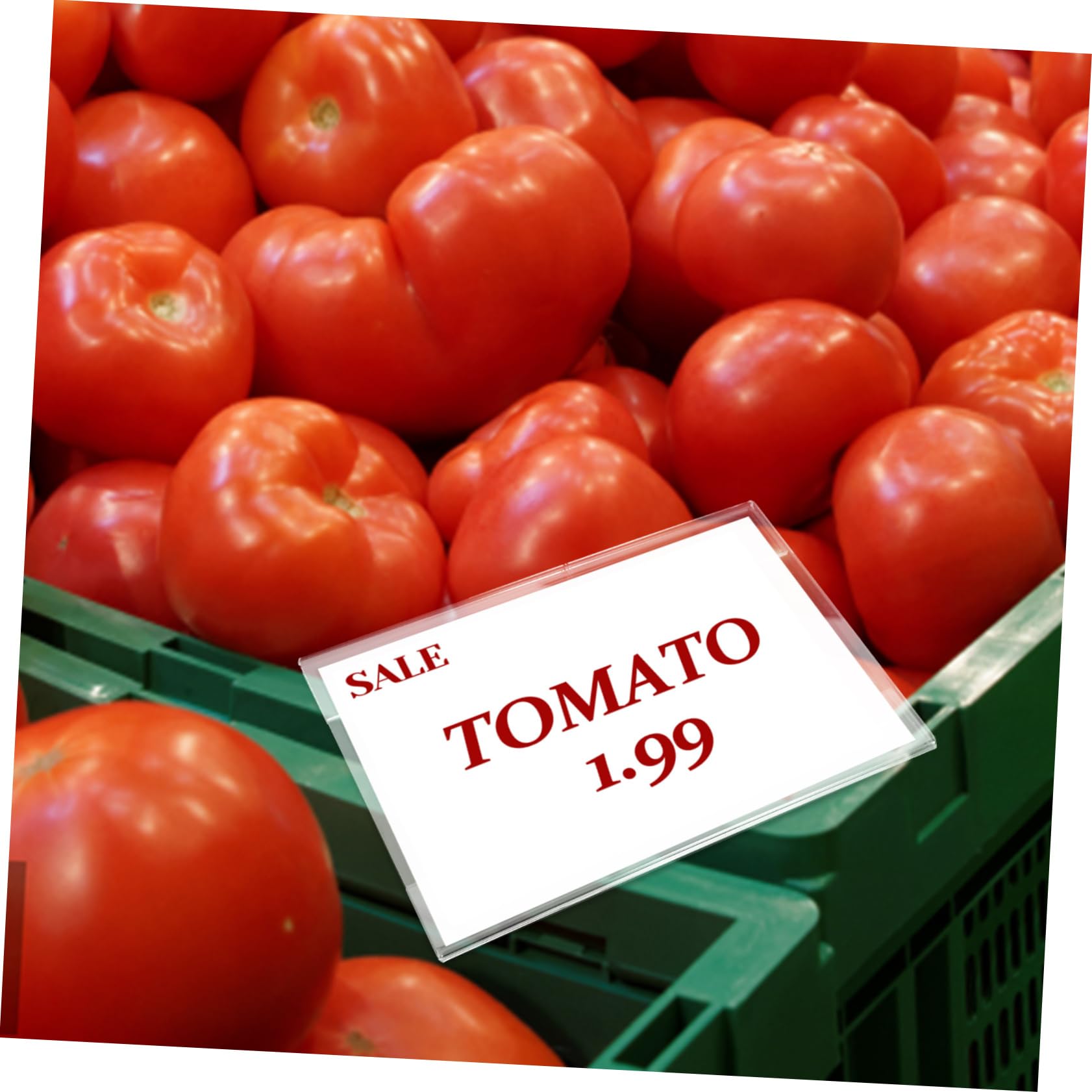 4 Set Supporto Per Cartellini Dei Prezzi Trasparenti Cavalletti Per Cartellini Espositivi Etichetta Del Mercato Giradischi Espositore Per Carte Adesivi Supporti Per 10 pezzi*4