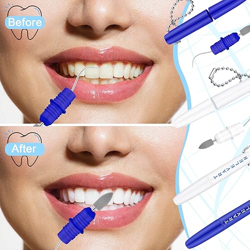 Miniatura 6 de 4 piezas de palillos dentales de viaje, mini palillos de dientes de metal, reutilizable, portátil, juego de herramientas dentales de bolsillo, juego