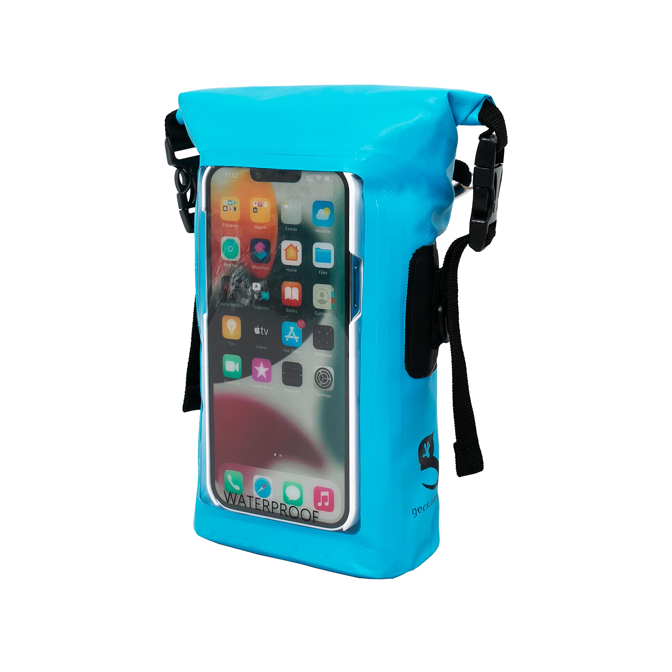 geckobrands wasserdichte Handytasche mit 2L Dry Bag und verstellbarem Riemen - Schützen Sie Ihr Handy und Ihre Wertsachen unterwegs
