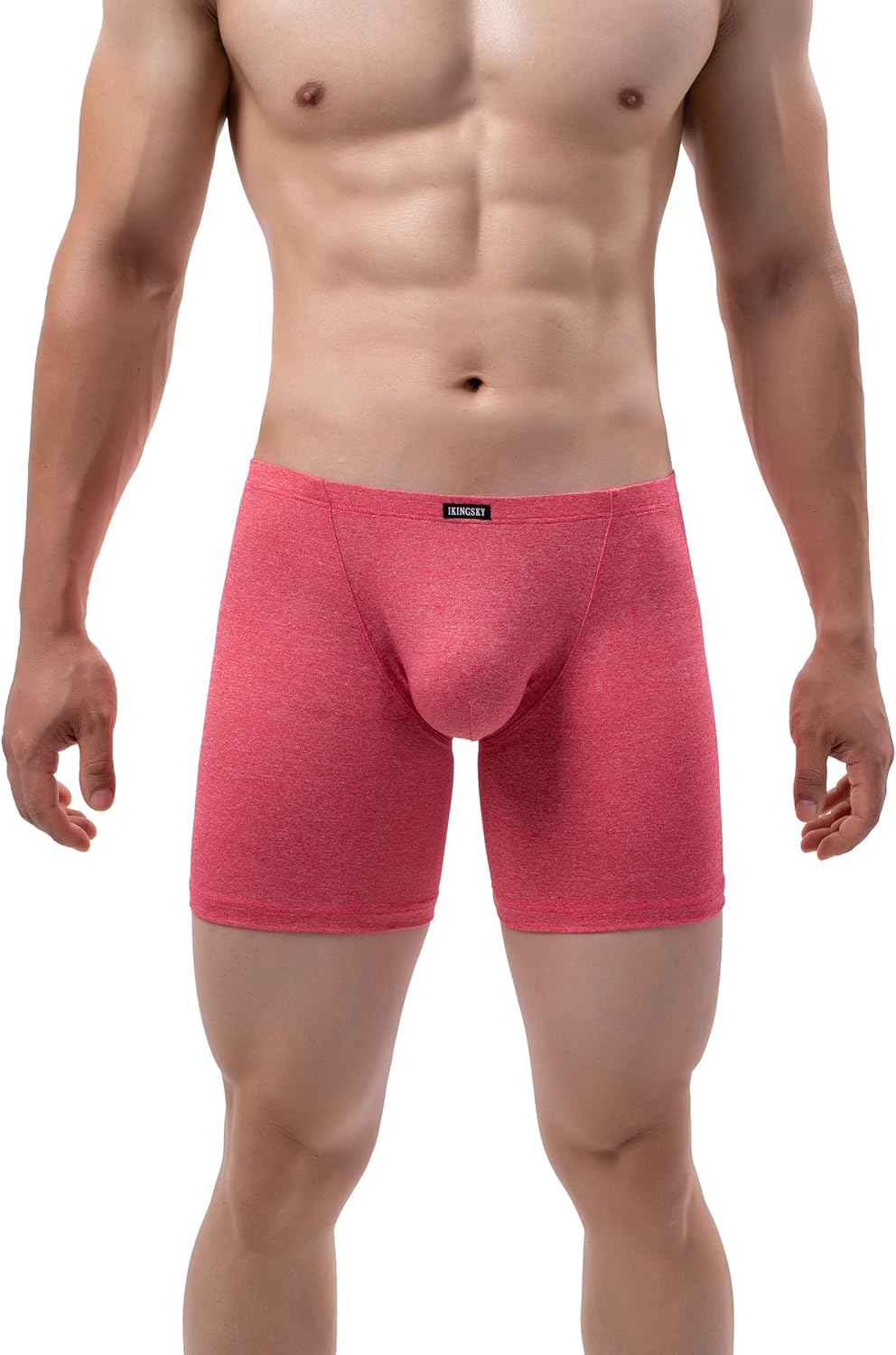 iKingsky Men's Long Leg Boxer Briefs Sexy Bulge Trunks No Ride Up Underwear Soft Men Underpanties - Image 7