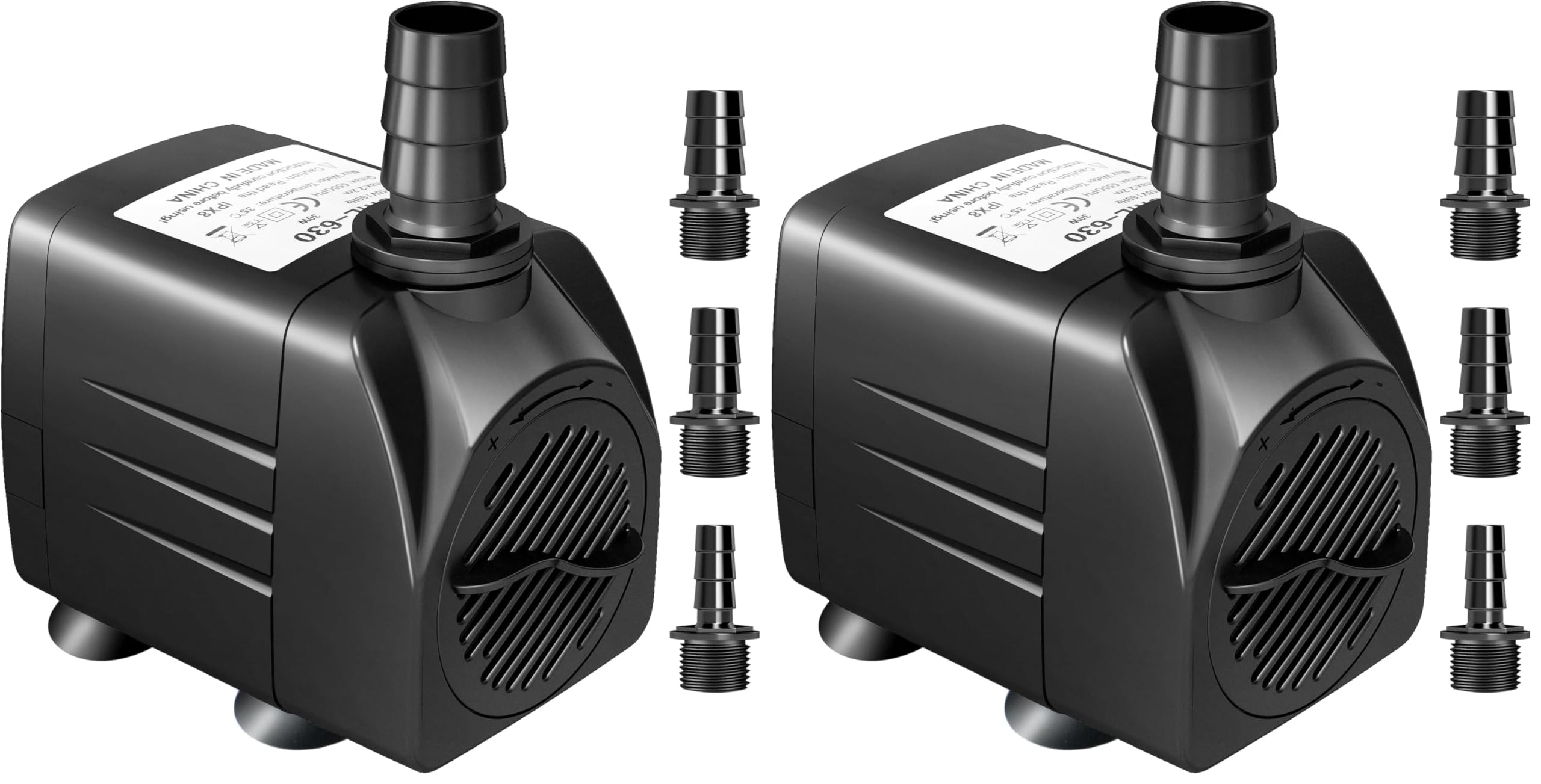 GROWNEER Aquarium Pump - 550 GPH Flow -8 GROWNEER Aquarium Pump - 550 GPH Flow -8