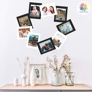Mat Board Center 16x20 Uncut Mat Boards, White and Black,10 Pack | 4-Ply Thick Backing Matte Boards, Ideal for Prints, Frames, Photos, Crafts