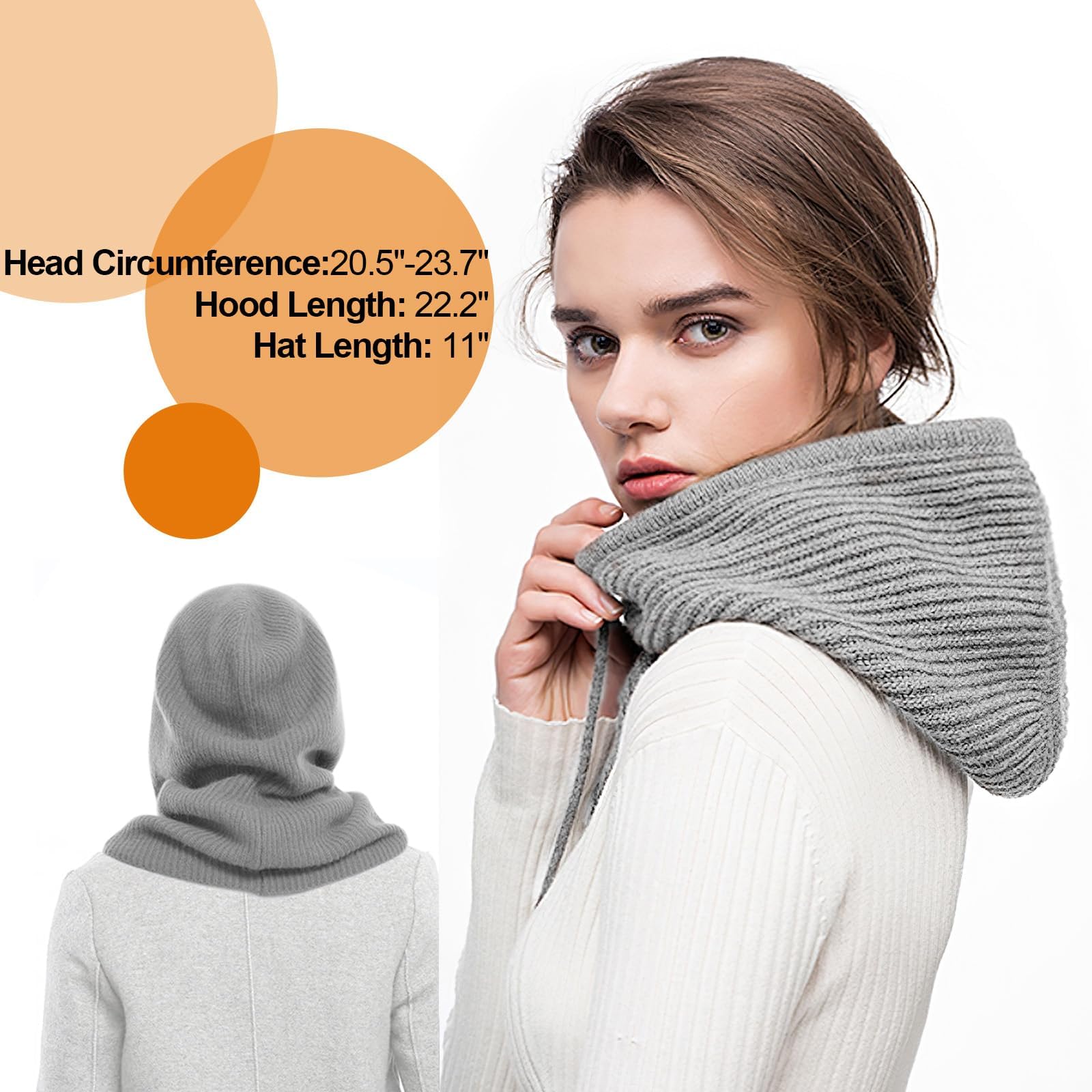 Pasamontañas para mujer, pasamontañas de invierno para mujer, pasamontañas para mujer, pasamontañas térmico, gorro, bufanda con capucha, máscara de esquí, gorro de esquí, exterior