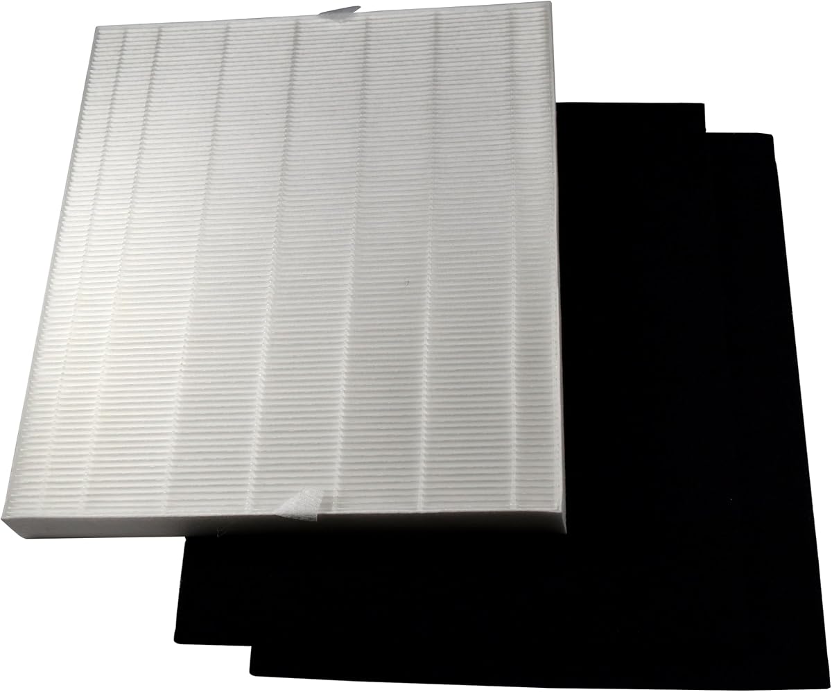 HQRP AP-1512HH Replacement Filter Compatible with Coway Airmega AP1512HH Mighty, AP-1518R Airmega 200M Air Purifier, Part 3304899, 1 True HEPA Filter + 2 Activated Carbon Pre-Filters