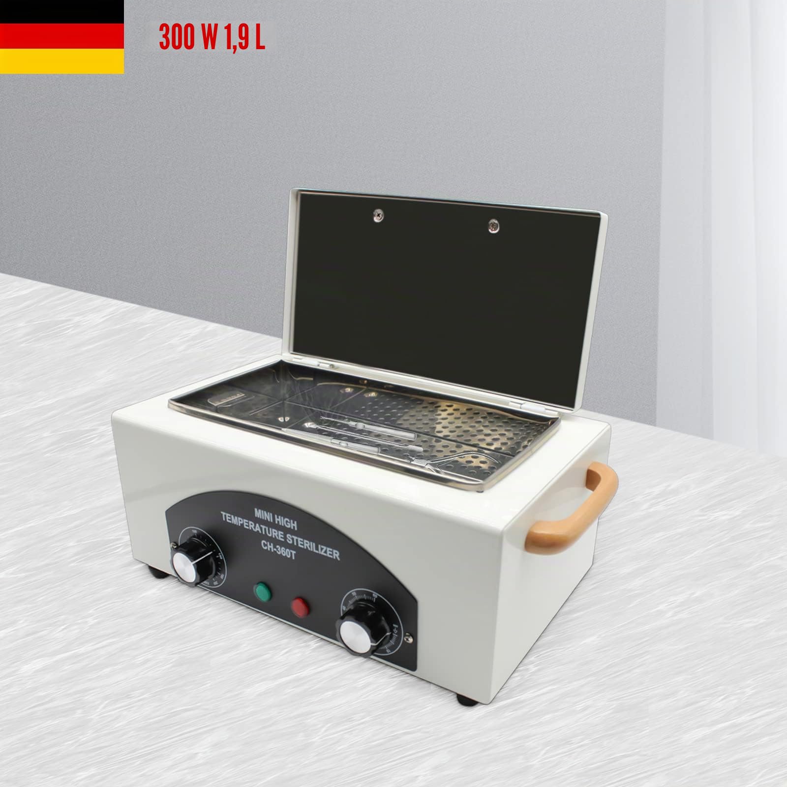 Sterilizzatore ad aria calda CH-360T - Sterilizzatore per la cura dei piedi, tatuaggi e nail studio disinfezione - temperatura massima 220°C