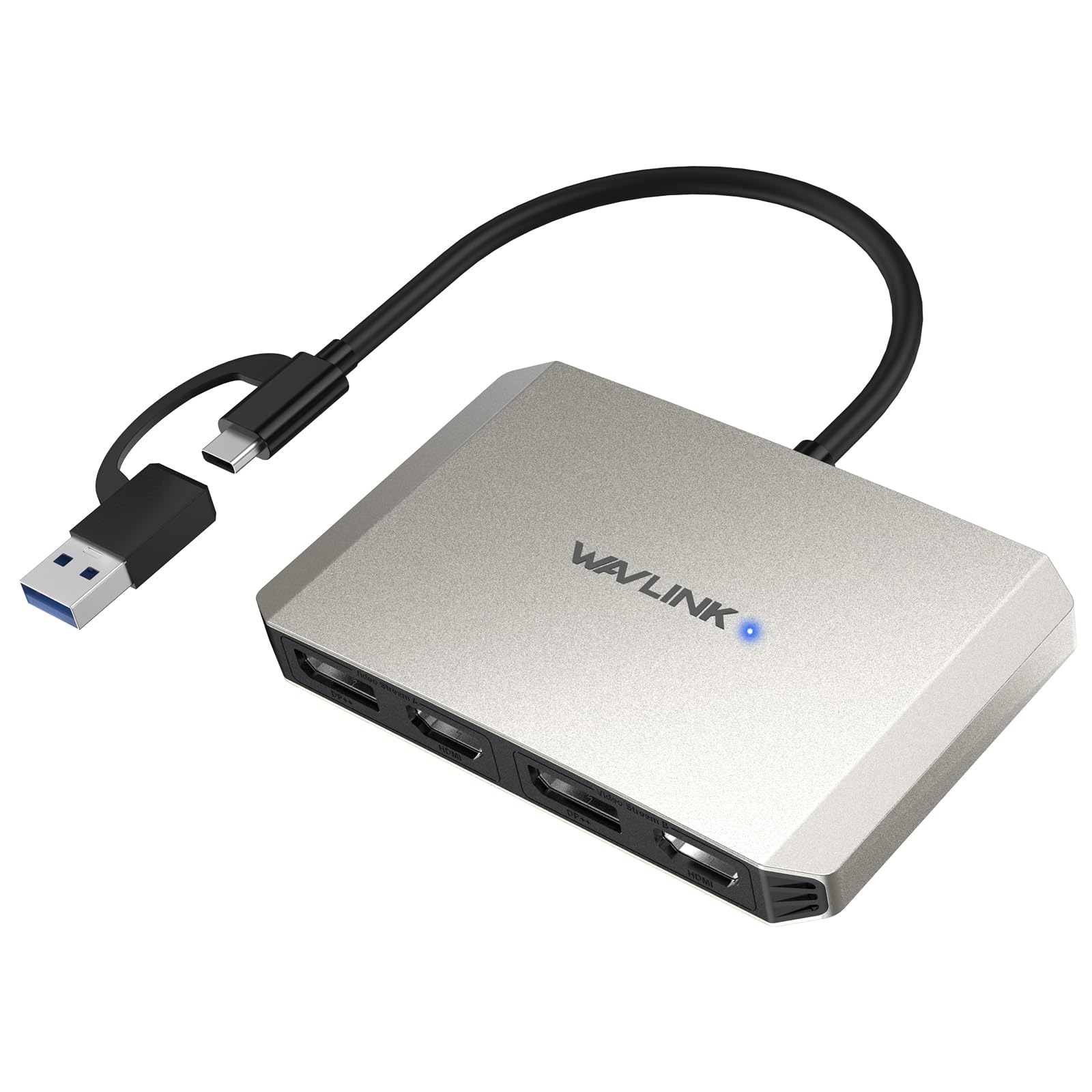 Amazon | WAVLINK USB 3.0/USB C対応DisplayPortおよびHDMIアダプター
