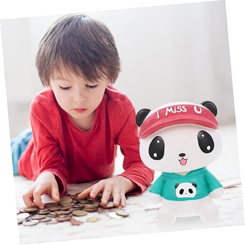 Miniatura 9 de BRIGHTFUFU 1pc Piggy Bank for Resin Desktop Adornment Cartoon Saving Pot Kids Piggy Bank Resin Piggy Bank Cute Saving Pot Kid Piggy Bank Panda Piggy