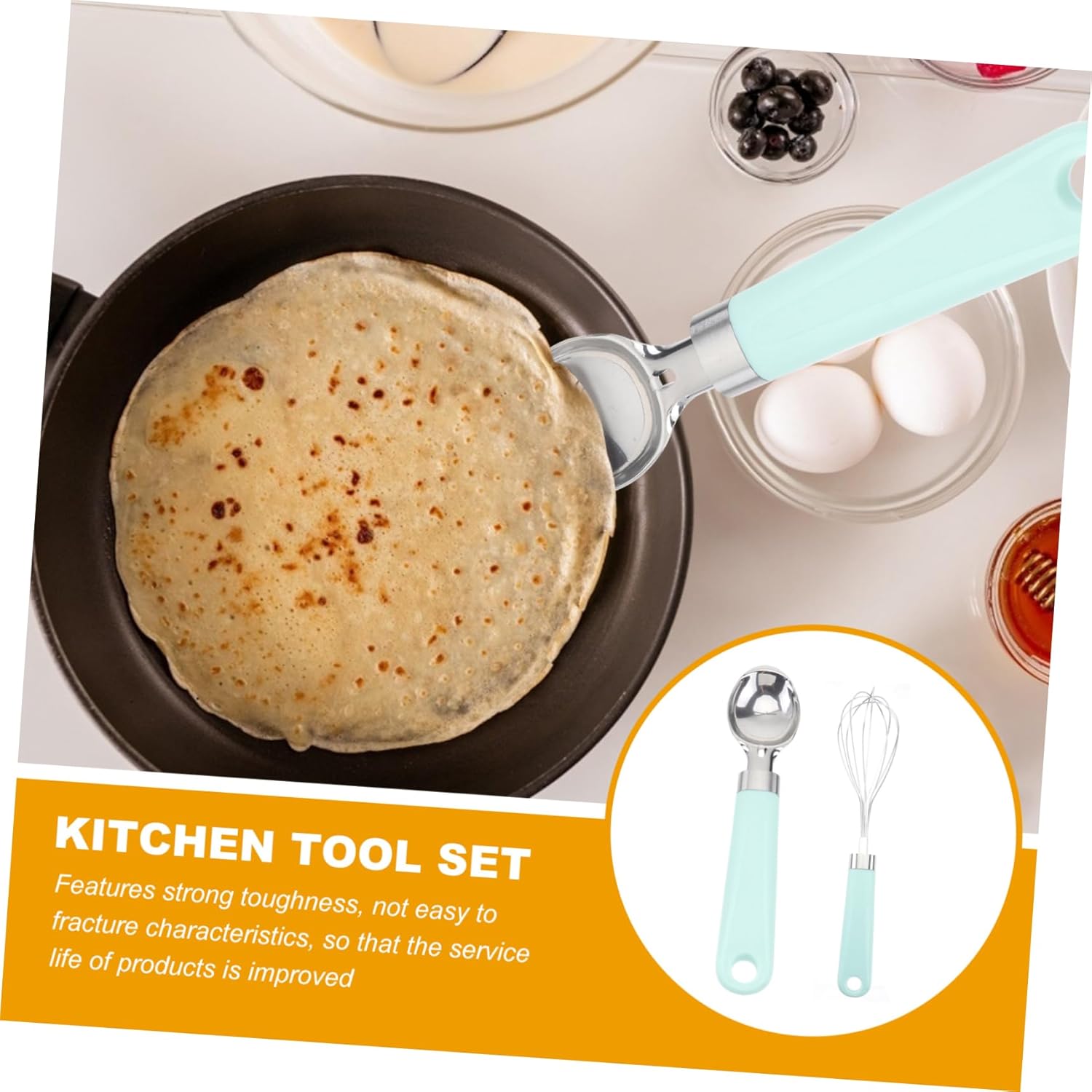 Plastic Handle Kitchen Tool Set 9pcs Kitchen Gadget Set Cute for Cooking