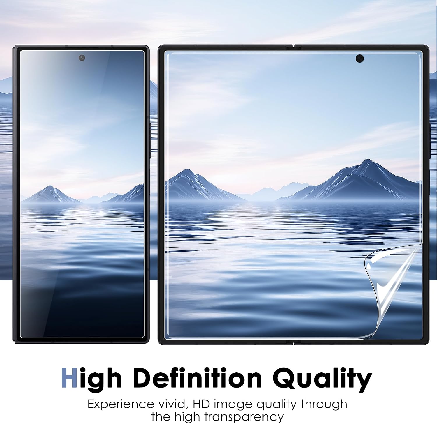 Fotbor [3+3+3 Pack Screen Protector for Samsung Galaxy Z Fold 7, Flexible EPU Inner Screen Film, 9H Tempered Glass Back & Camera Lens Protector, Auto-Repair, Anti-Scratch, High Definition