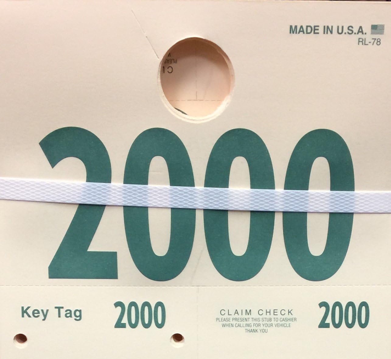 RL-78 Auto Service 4-Digit Mirror Dispatch Tags (1000/set) (2000-2999)