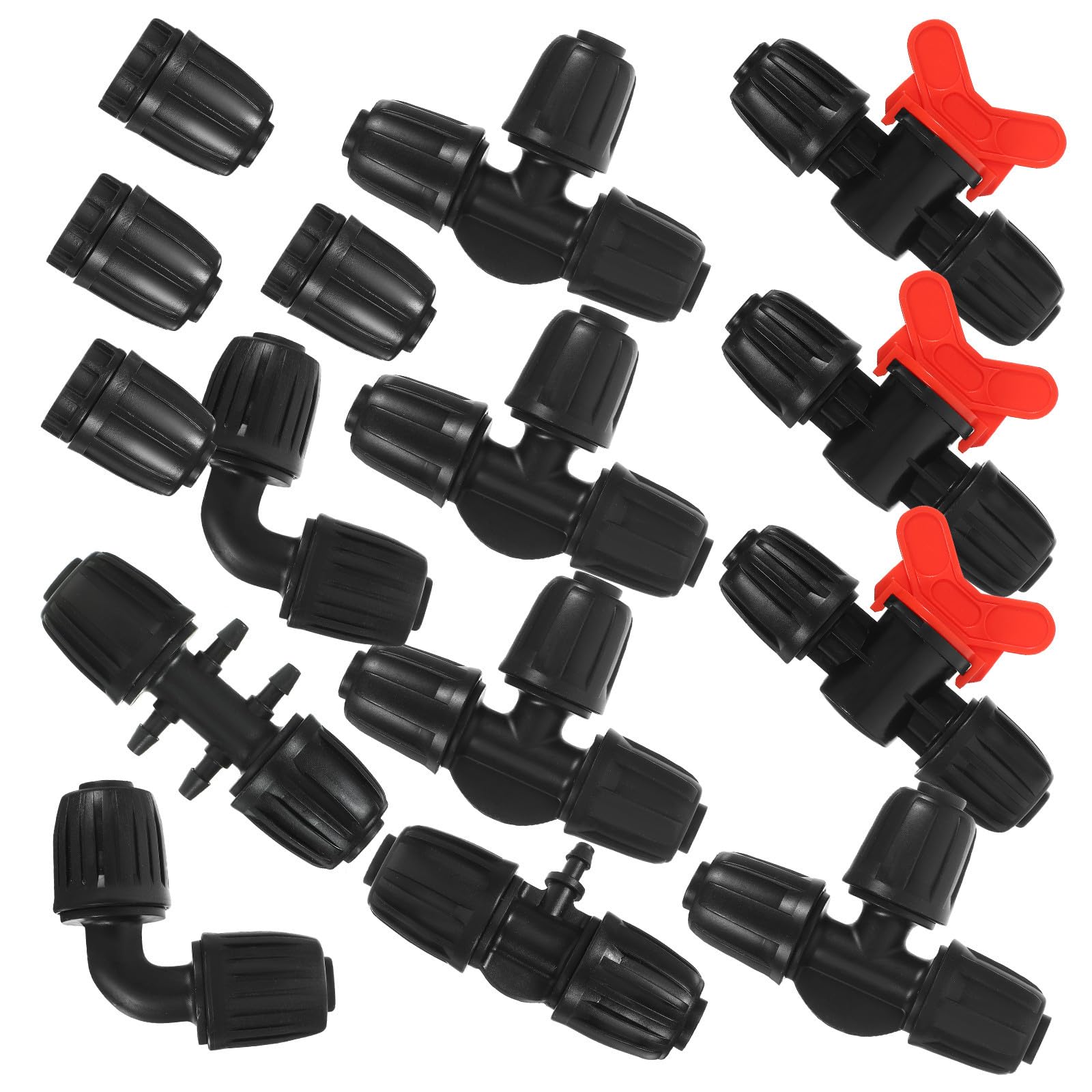 Raccords étanches goutte à goutte 16mm connecteurs PE anti-fuite pour arrosage