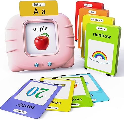 Miniatura 34 de Lapare - Tarjetas didácticas parlantes para niños pequeños de 2 a 6, aprende el ABC, números del 0 al 100, frases, objetos, adjetivos y más palabras