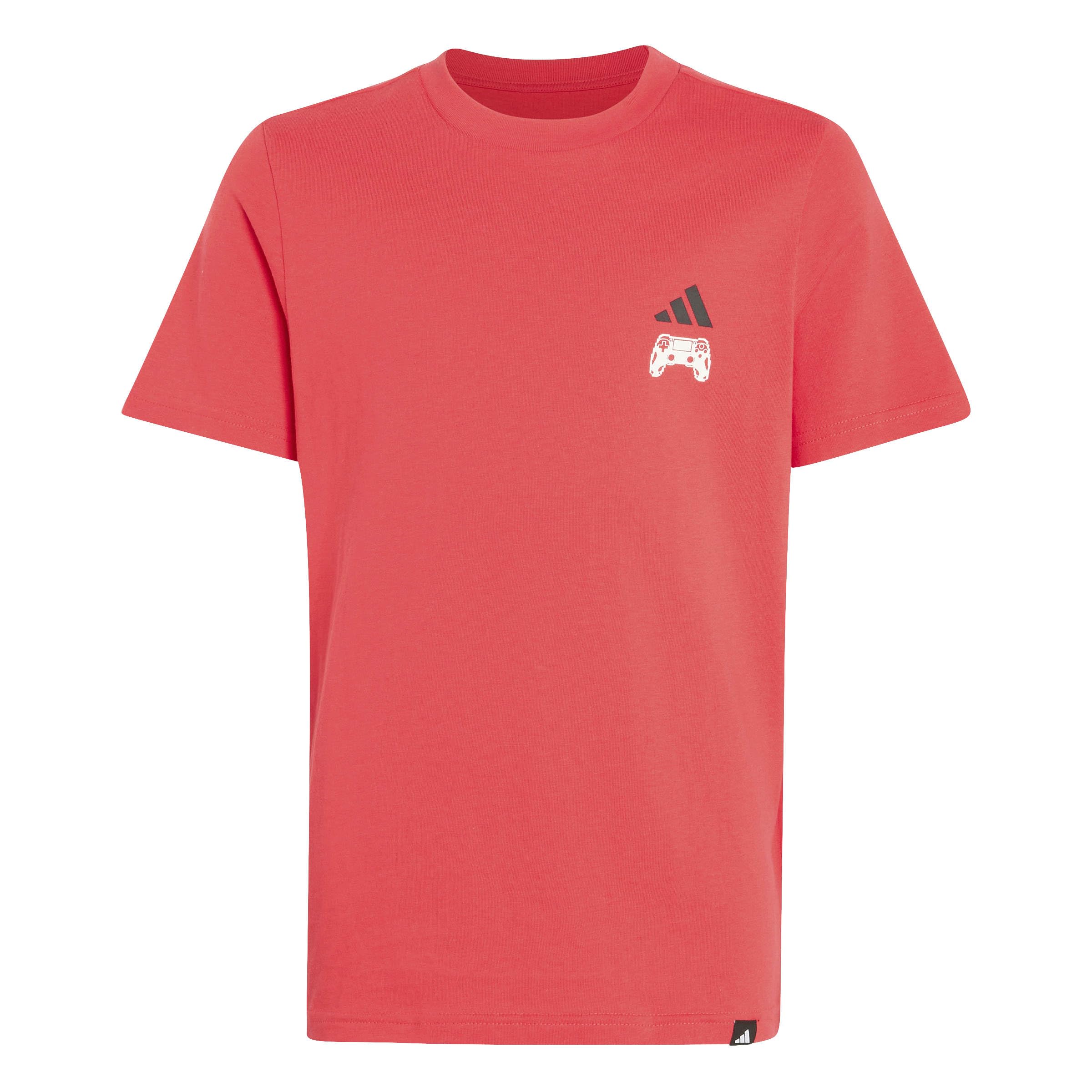 adidas Unisex Kids Gaming Graphic Junior Shirt, Pure Ruby/Black, 13-14 Years