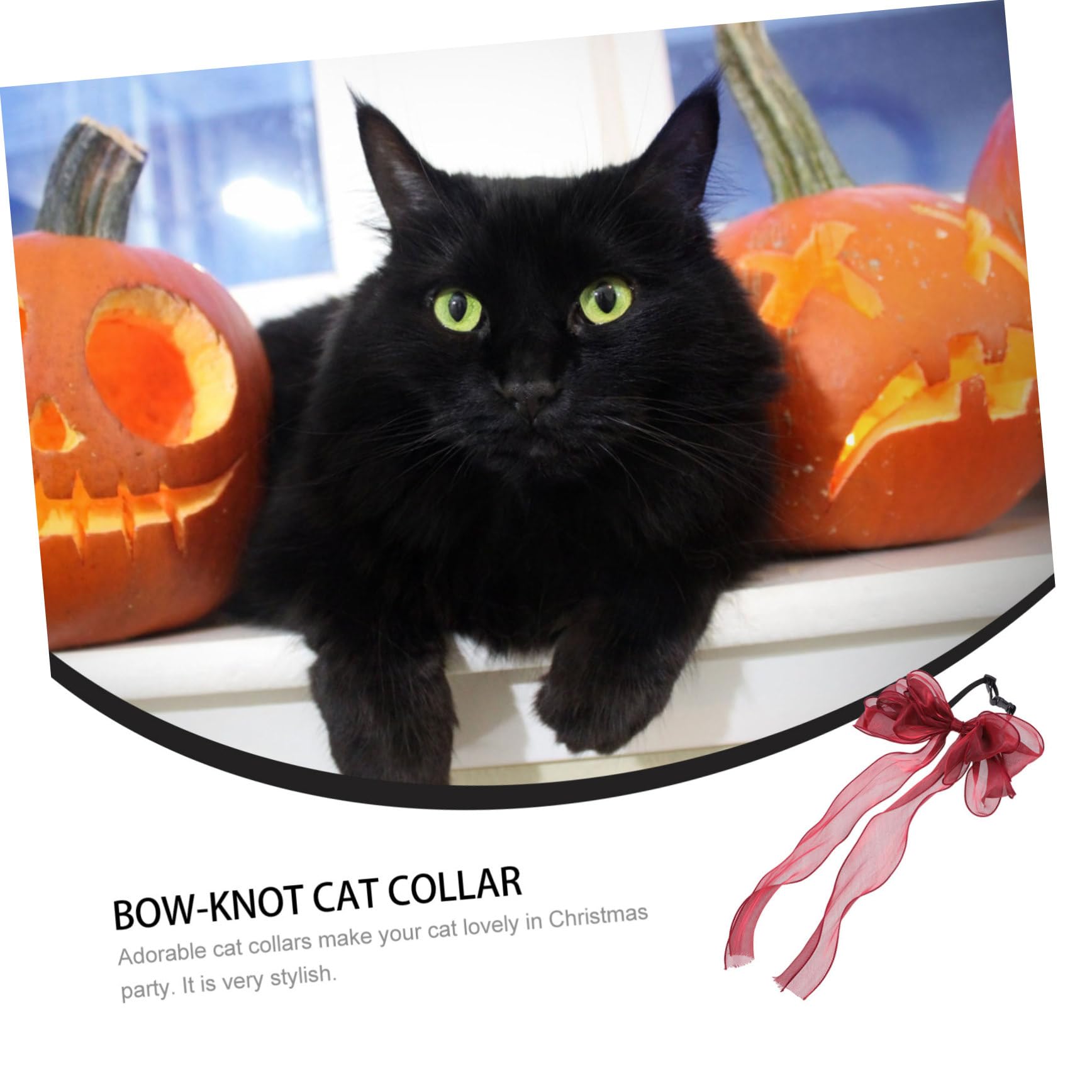 Collier Décoratif pour Animaux avec Nœud Accessoire Léger Et Réutilisable pour Fêtes Et Événements Ajustable pour Chiens Et Chats pour Noël Et Occasions Spéciales