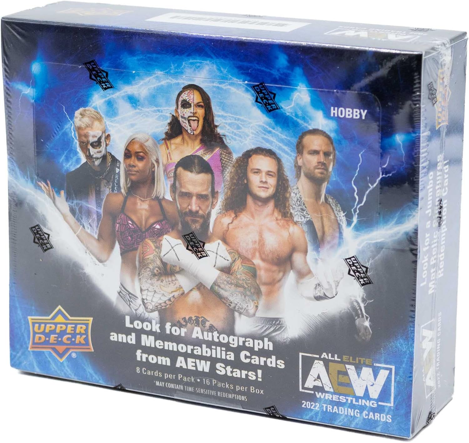 2022 Upper Deck AEW All Elite Wrestling HOBBY box (16 pks/bx)