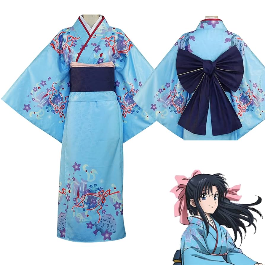 るろうに剣心　神谷薫　着物　コスプレ　衣装　Mサイズ　ウィッグ Amazon.co.jp: [Acosdary] るろうに剣心 神谷薫 コスプレ衣装