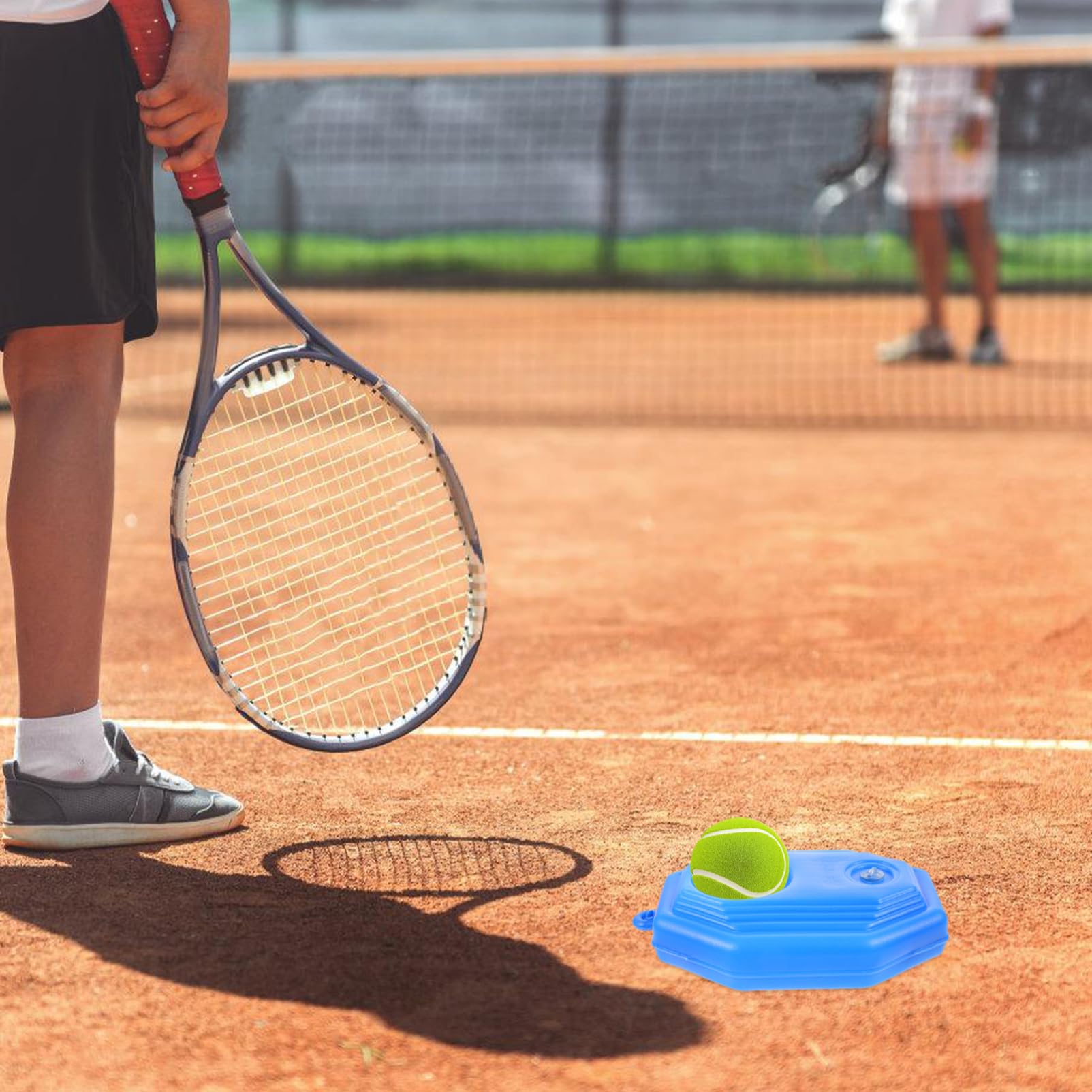 ibasenice Tennis Trainer Tool Self-Training Base Sports Prop for Indoor Practice Tennis Training Stand