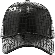 Eigso Unisex Metallic Baseball Caps for Men Women Snapback Hip Hop Flat Brim Baseball Hats for Man Woman Adjustable