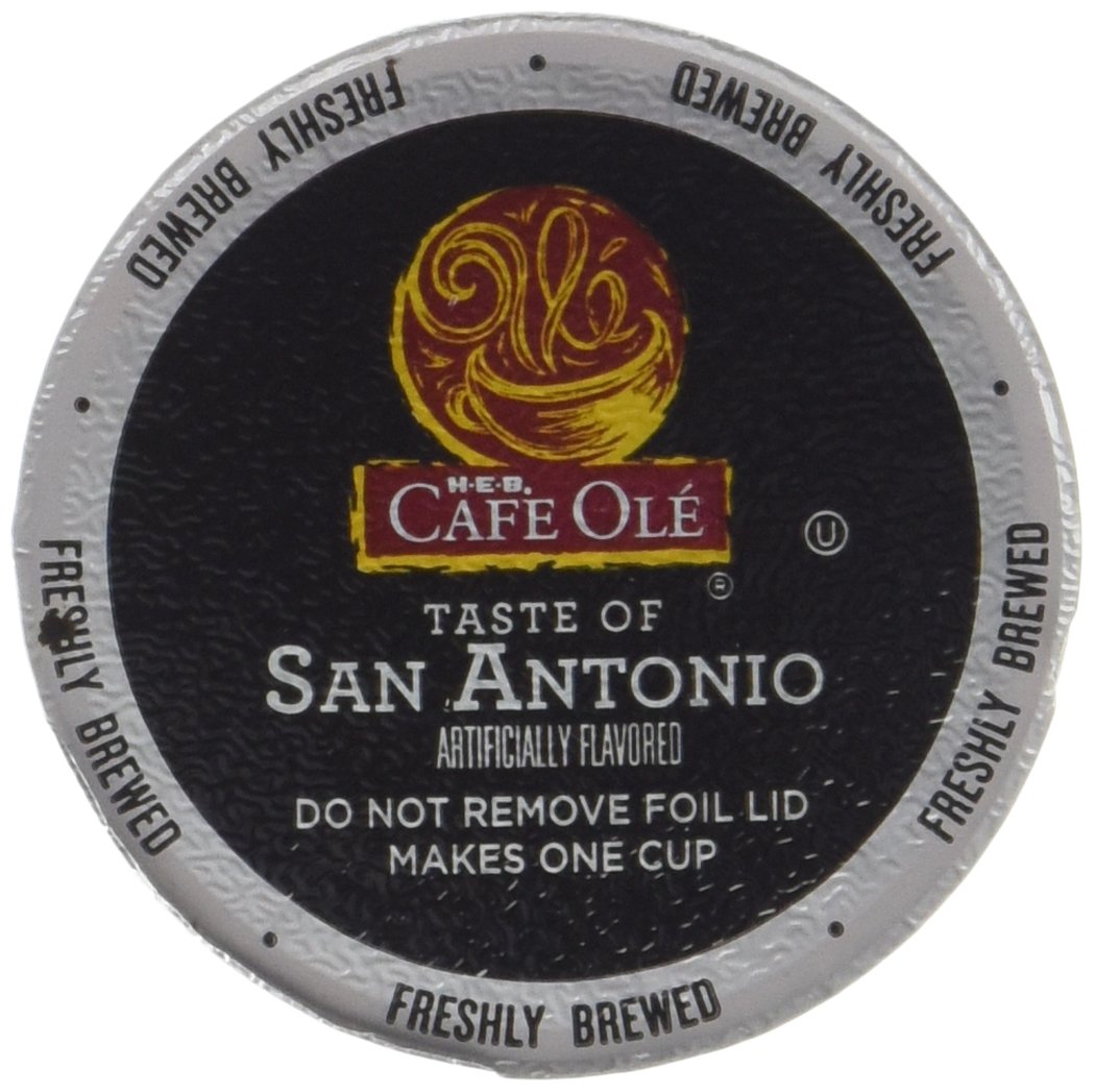 HEB Cafe Ole Coffee Single Serve Cup 12 ct Box (Pack of 4) (48 Cups) (Decaf - San Antonio - Medium Bodied (subtle undertones of cinnamon and chocolate))
